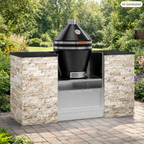 Signature Series 6PC Custom Outdoor Kitchen - Premium 304 Stainless Steel & Elegant Shaker Doors