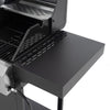 2+2 multifunctional gas barbecue grill and covered grill combination for outdoor cooking