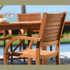 Catalina Stacking Wood Armchair - 4 Piece