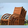 Catalina Stacking Wood Armchair - 4 Piece