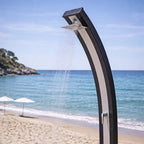 Outdoor Shower - 9 Gallon Solar Heated Shower with Adjustable Temperature Control