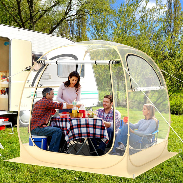 Instant Pop-up Sports Tent with Carrying Bag and Floor Mat in 2 sizes