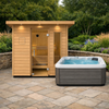 Outdoor Douglas Fir Scandinavian Spruce Sauna Kit