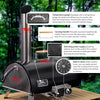 Black Pizza Oven Outdoor 12" Automatic Rotatable Pizza Oven