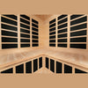 Blisspod, Vienna, Corner Spacious Far Infrared Sauna Canadian Hemlock Ultra Low EMF, 12 Heaters, 4-5 Persons