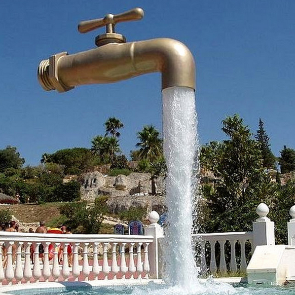 Outdoor Waterfall Magic Faucet Fountain