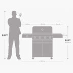 Model 425 | Iconic Fortified Propane Gas Grill with optional smoker box