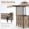 Bar Gazebo with Awning 3-Piece Outdoor Bar Canopy