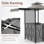 Bar Gazebo with Awning 3-Piece Outdoor Bar Canopy