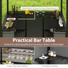 Bar Gazebo with Awning 3-Piece Outdoor Bar Canopy
