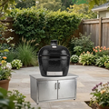 Oval XL 400 Ceramic Kamado BBQ Grill W/ Stainless Steel Grates