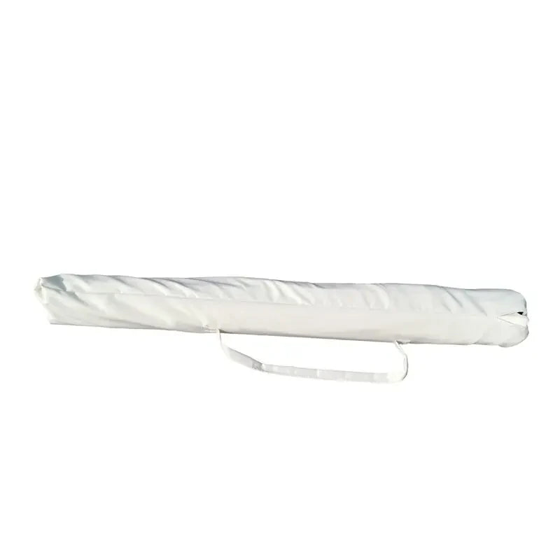 Beige 8.8 Feet Outdoor Aluminum Patio Umbrella Waterproof and Foldable for Courtyard Furniture