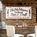 Backyard Bar & Grill Sign IV