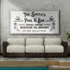 Personalized Rustic Pool And Bar Sign III