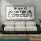 Personalized Rustic Pool And Bar Sign III