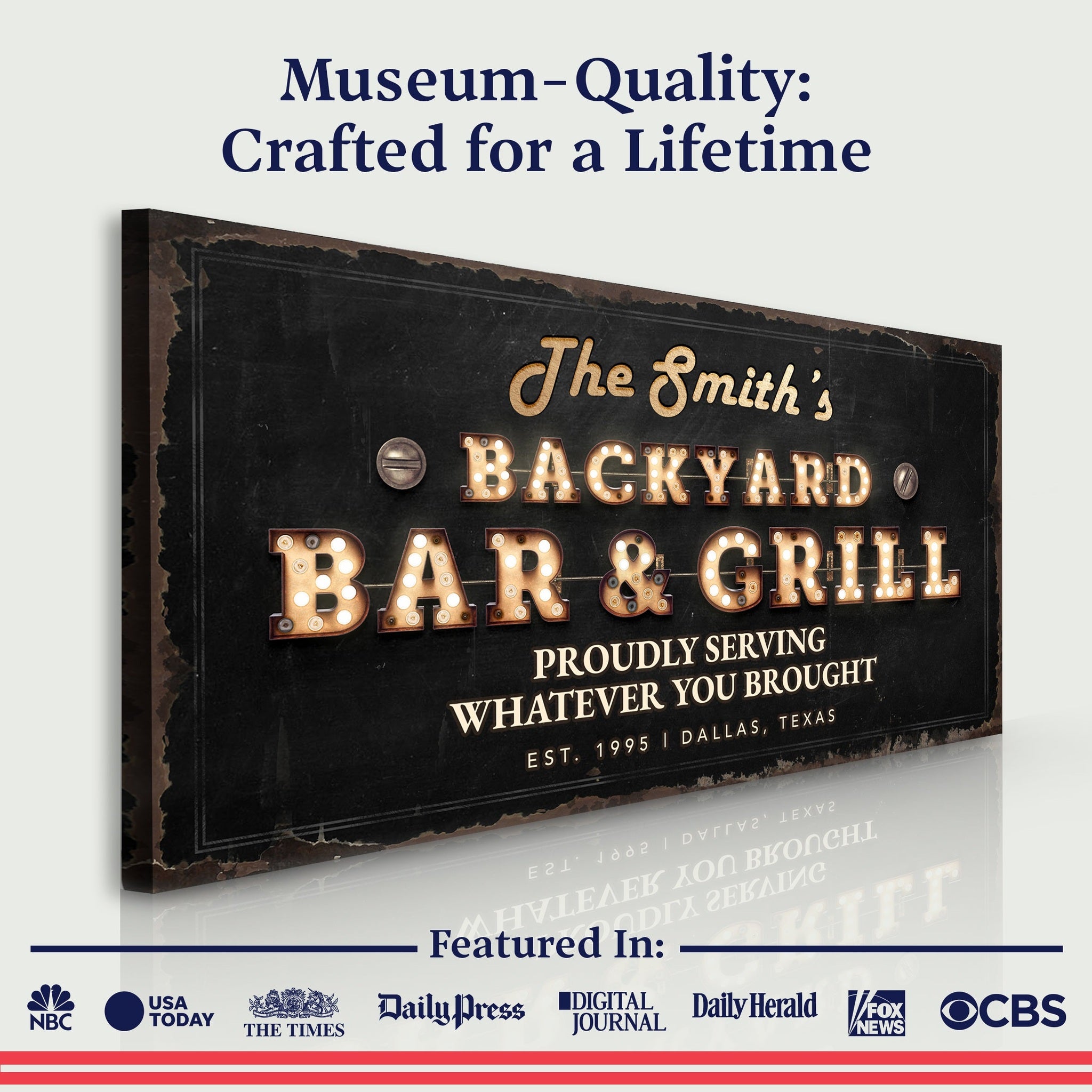 Backyard Bar & Grill Sign XVIII