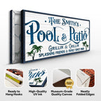 Personalized Pool Bar Sign II