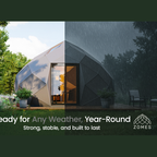 Zomes Pod - 120 sq ft Eco-Friendly Outdoor Office Pod