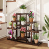Indoor Outdoor Wood Plant Stand Multi-Tiered