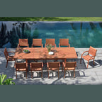 Catalina Stacking Wood Armchair - 4 Piece