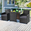 3-Piece Outdoor Patio Furniture Bistro Dining Set
