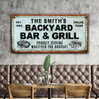Backyard Bar & Grill Sign XXIV