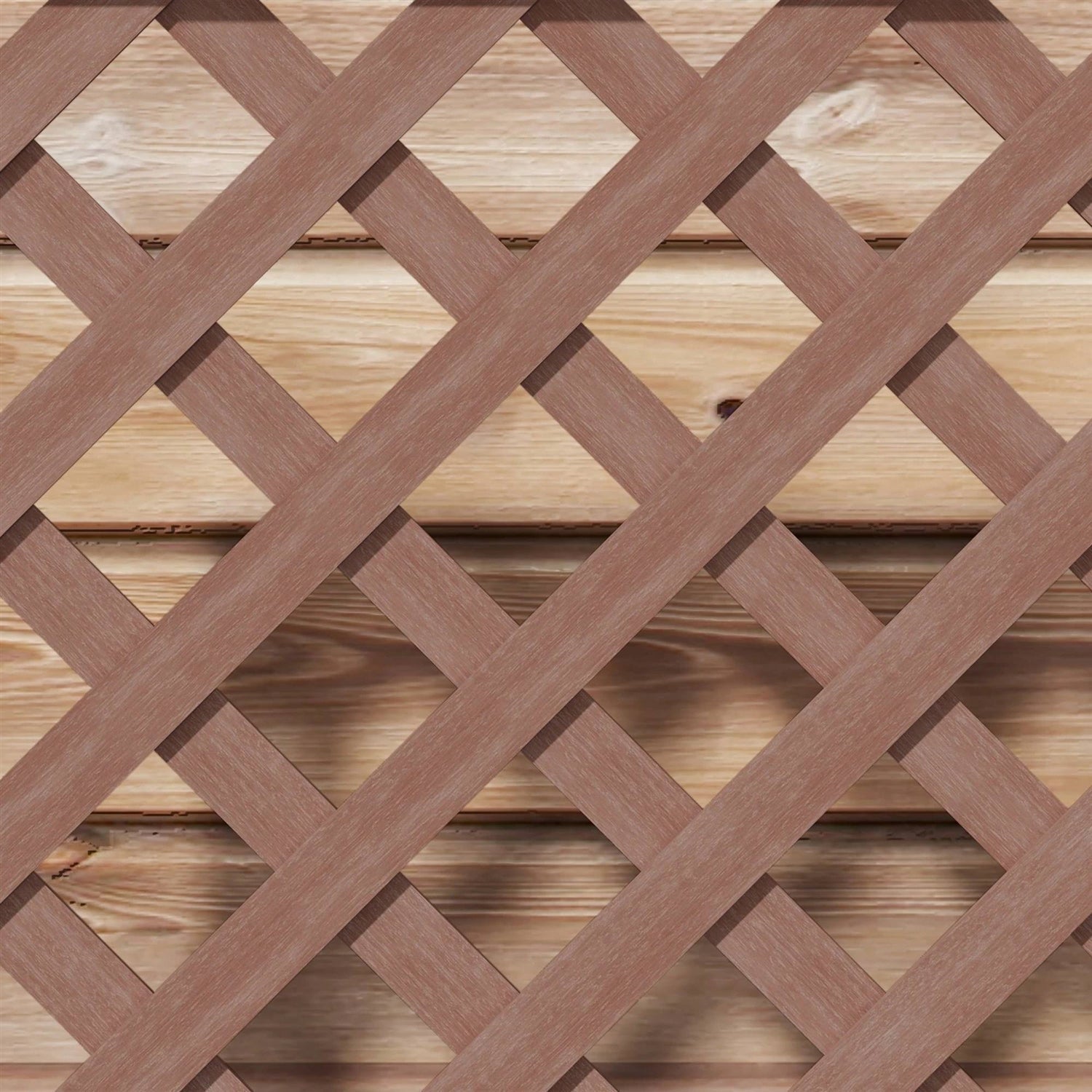 Brown Wooden Raised Garden Bed Planter Box with Lattice Trellis