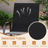 Outdoor Bar Stools Set of 2 - 29 Inch Fabric Bar Height Stools with Armrests