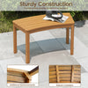 Outdoor Curved Acacia Wood Bench Set of 2/3/4 for Front Porch