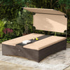 Outdoor Daybed with Adjustable Backrests 2-Person