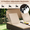 Outdoor Daybed with Adjustable Backrests 2-Person