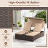 Outdoor Daybed with Adjustable Backrests 2-Person