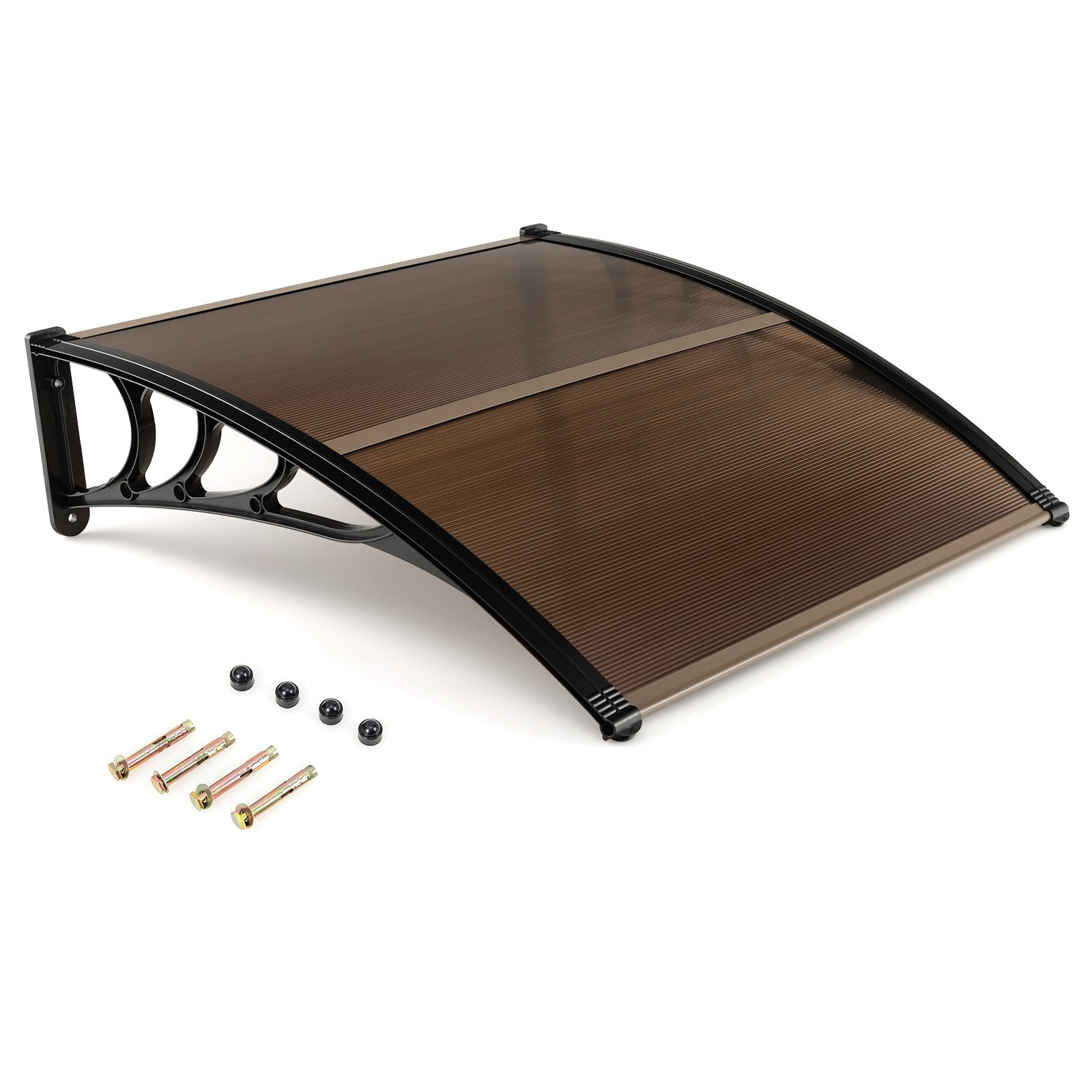 Outdoor Front Door Patio Overhang Awning for Sunlight Rain Snow Wind Protection