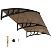 Outdoor Front Door Patio Overhang Awning for Sunlight Rain Snow Wind Protection