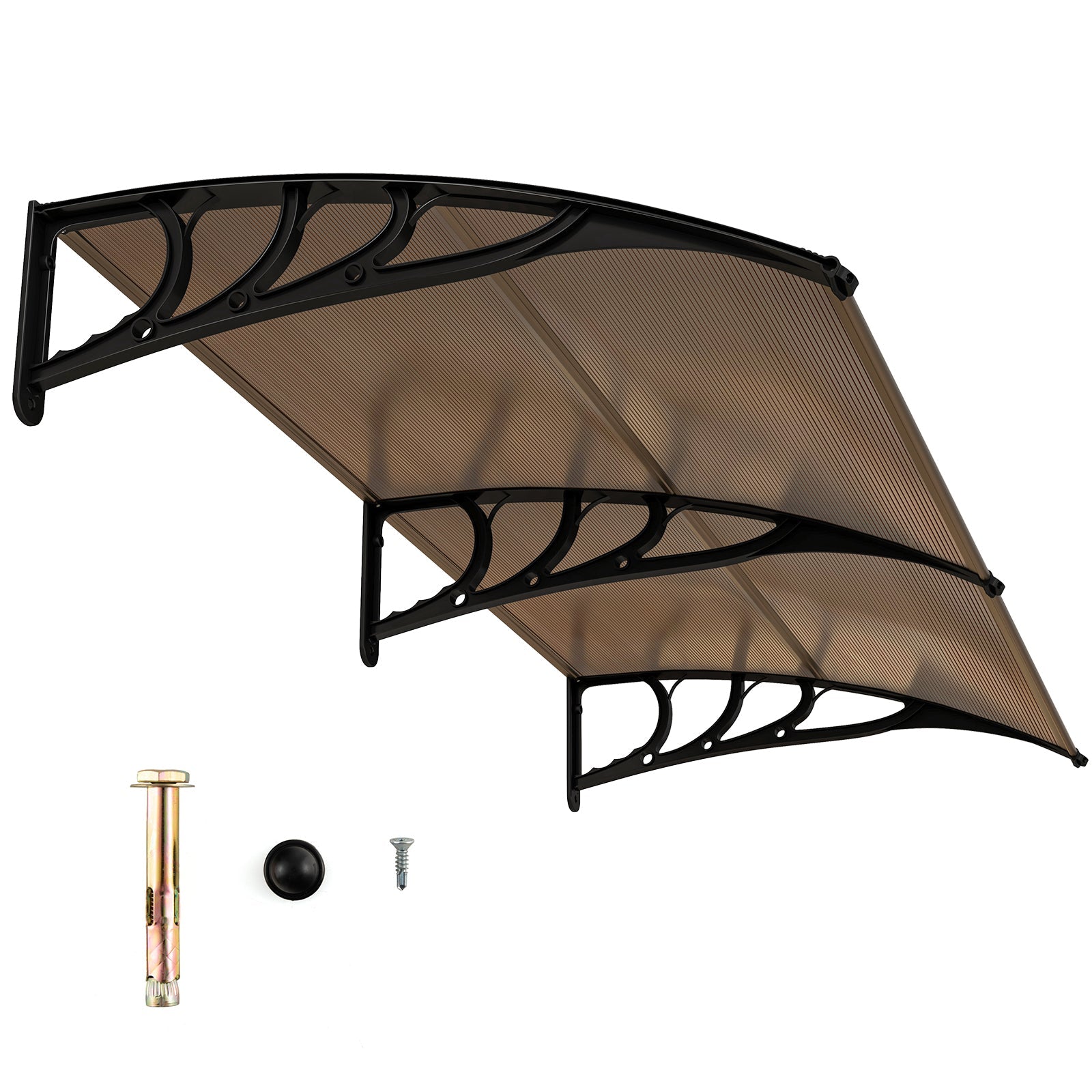 Outdoor Front Door Patio Overhang Awning for Sunlight Rain Snow Wind Protection