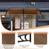 Outdoor Front Door Patio Overhang Awning for Sunlight Rain Snow Wind Protection