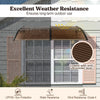 Outdoor Front Door Patio Overhang Awning for Sunlight Rain Snow Wind Protection