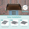 Outdoor Front Door Patio Overhang Awning for Sunlight Rain Snow Wind Protection