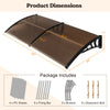 Outdoor Front Door Patio Overhang Awning for Sunlight Rain Snow Wind Protection