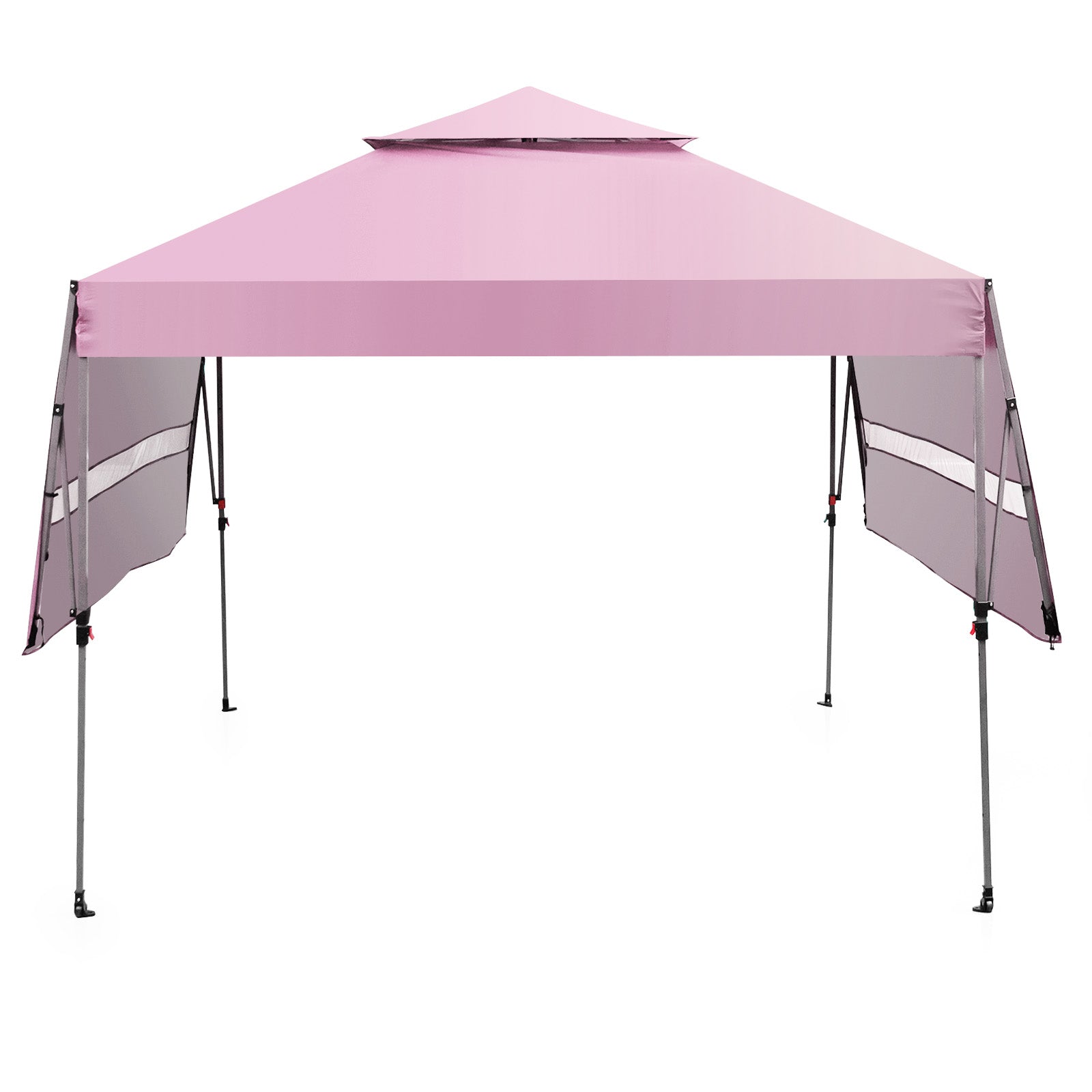 10 x 17.6 Feet Outdoor Instant Pop-up Canopy Tent with Dual Half Awnings