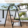 Outdoor Porch Swing with Removable Cushions and Side Tables