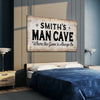 Where the Game is Always On Man Cave Sign