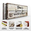 Personalized Rustic Garage Bar Sign for Home Bar