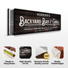 Custom Backyard Bar and Grill Sign: Custom Bar Signs for Home Bar