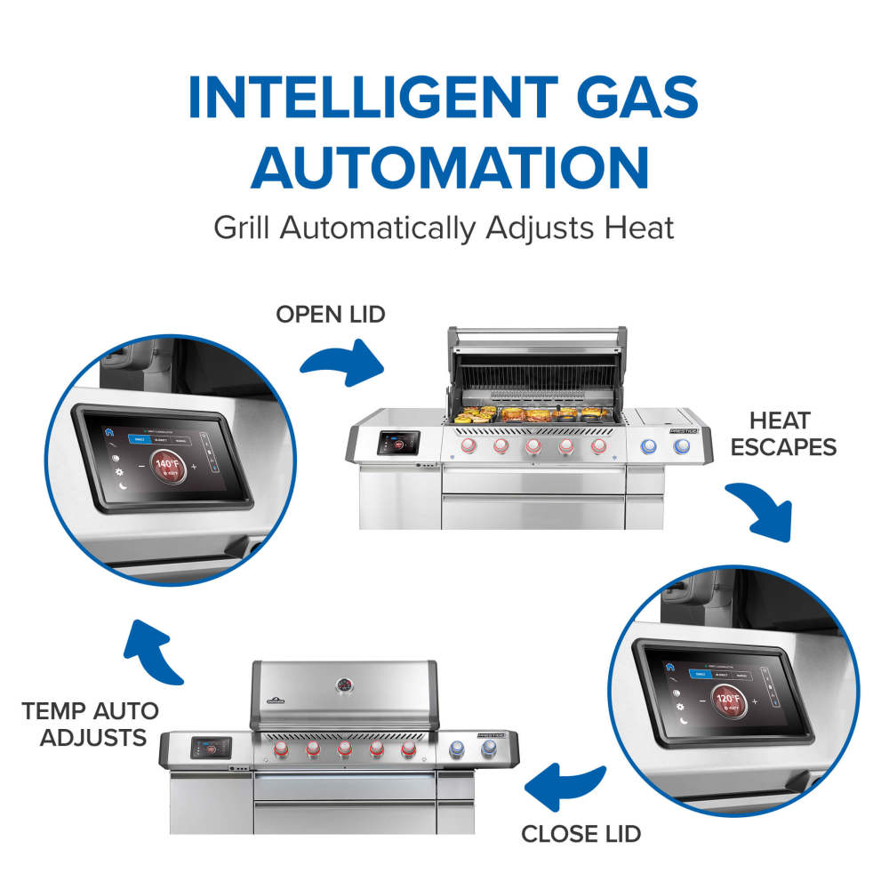 Elite Gas Grill with Smart Technology & Electric Smoker Box