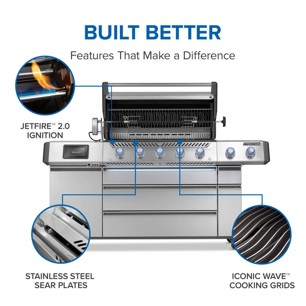 Elite Gas Grill with Smart Technology & Electric Smoker Box