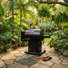 The Cumberland Wood Pellet Grill and Smoker in Black with Searing Grate