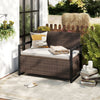 Patio Storage Bench - PE Rattan