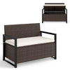 Patio Storage Bench - PE Rattan