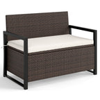 Patio Storage Bench - PE Rattan